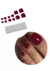 12li Fuşya Renk Ayak Takma Tırnak Seti