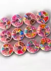 12li Karışık Renk Donut Figürlü Çocuk Toka Set