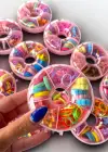 12li Karışık Renk Donut Figürlü Çocuk Toka Set