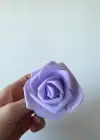 12li Karışık Renk Gül Figürlü Lastik Toka Set