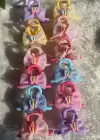 12li Karışık Renk Kelebek Figürlü Mandal Toka Set