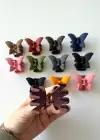 12li Karışık Renk Kelebek Figürlü Mandal Toka Set