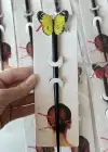 12li Karışık Renk Kelebek Figürlü Topuz Kalemi/ Tokası Set