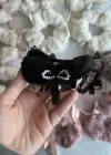 12li Karışık Renk Kurdele Detaylı Peluş Simit Toka Set