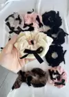 12li Karışık Renk Kurdele Detaylı Simit Toka Set