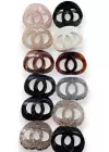 12li Karışık Renk Mandal Toka Set