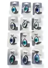 12li Karışık Renk Nazar Boncuk Figürlü Mandal Toka Set