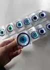 12li Karışık Renk Nazar Boncuk Figürlü Mandal Toka Set