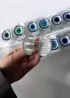 12li Karışık Renk Nazar Boncuk Figürlü Mandal Toka Set
