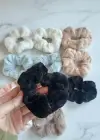 12li Karışık Renk Peluş Simit Toka Set