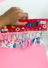 12li Karışık Renk Unicorn Figürlü Anahtarlık Set