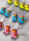 12li Karışık Renk Unicorn Figürlü Anahtarlık Set