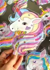 12li Karışık Renk Unicorn Figürlü Lastik Toka Set