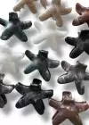 12li Karışık Renk Yıldız Figürlü Mandal Toka Set