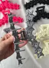 12li Karışık Renk Yıldız Figürlü Mandal Toka Set