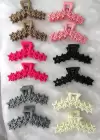 12li Karışık Renk Yıldız Figürlü Mandal Toka Set