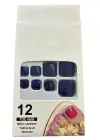 12li Lacivert Renk Takma Tırnak Set (Yapıştırıcılı)