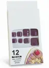 12li Mor Renk Takma Tırnak Set (Yapıştırıcılı)