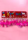 12li Pembe Renk Flamingo Figürlü Anahtarlık Set