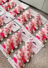 12li Pembe Renk Unicorn Figürlü Lastik Toka Set