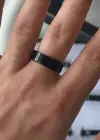 12li Siyah Renk Çelik Erkek Yüzük Set