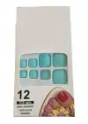 12li Turkuaz Renk Takma Tırnak Set (Yapıştırıcılı)