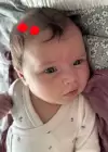 2li Kırmızı Renk Ponponlu Saçsız Bebek Tokası