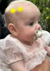 2li Sarı Renk Ponponlu Saçsız Bebek Tokası