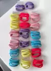 20li Karışık Renk Havlu Toka Set