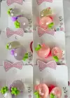 20li Karışık Renk Meyve Figürlü Lastik Toka Set