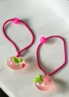 20li Karışık Renk Meyve Figürlü Lastik Toka Set