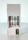 24lü Antrasit Renk Simli Ve Hologramlı Takma Tırnak (Yapıştırıcılı)