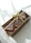 3lü Kırmızı Renk Kalp Figürlü Mum