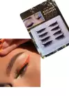 4 Çift Turuncu Renk Simli eyeliner ve Kirpik Çıkartmaları Görünmez Bant Kendinden Yapışkanlı