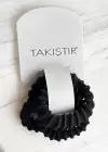 4lü Siyah Renk Lastik Toka
