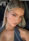 4lü Siyah Renk Yıldız Figürlü Yan Toka Set