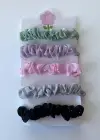 5li Karışık Renk Taş Detaylı Lastik Toka Set