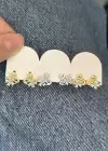 6lı Karışık Renk Kuğu Figürlü Taş Detaylı Küpe Set