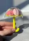 6lı Karışık Renk Şemsiye Figürlü  Makyaj Süngeri Set