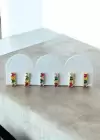 6lı Karışık Renk Taş Detaylı Küpe Set