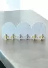 6lı Karışık Renk Uçak Figürlü Taş Detaylı Küpe Set