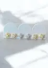 6lı Karışık Renk Yıldız Figürlü Taş Detaylı Küpe Set