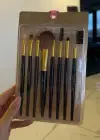 8li Altın Ve Siyah Renk Makyaj Fırçası Set