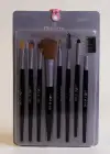 8li Mor Ve Siyah Renk Makyaj Fırçası Set