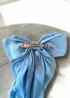 Açık Mavi Renk Kurdele Figürlü Otomat Toka
