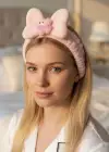 Açık Pembe Renk Canavar Figürlü Peluş Saç Bandı