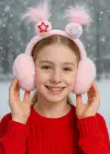 Açık Pembe Renk Saç Detaylı Peluş Kulaklık
