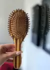 Ahşap Oval Saç Tarama Fırçası/ Tarak