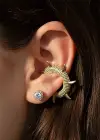 Altın Renk 14K Altın Kaplama TX Ear Cuff (Tek)
