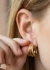 Altın Renk 15MM Halka Küpe (Çift)